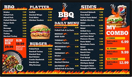 设置电视菜单 (静止画面)