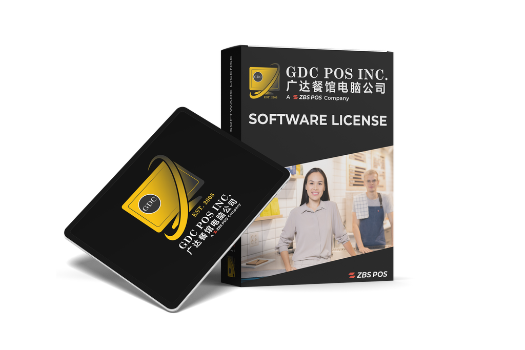 GDC POS 平板电脑软件许可（微软） (连接到电脑刷卡, Yes, need POS menu setup ($300 fee may apply), No Payment Plan)