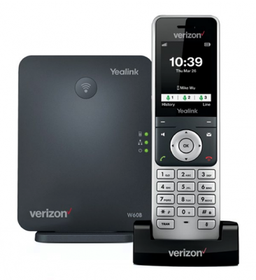 Yealink IP Phone W60B Base w/ W56H Handset (Up to 4 Lines)