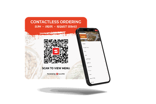 QR Code Menu Tableside Sticker